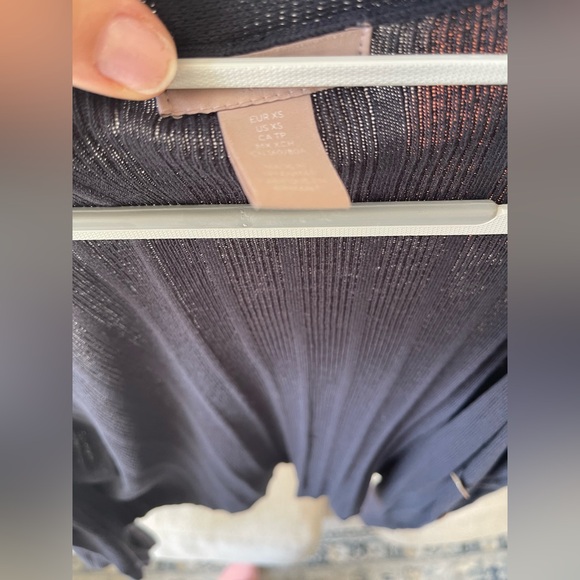 H&M Blue Ribbed Button-Up Cardigan - Picture 2 of 3